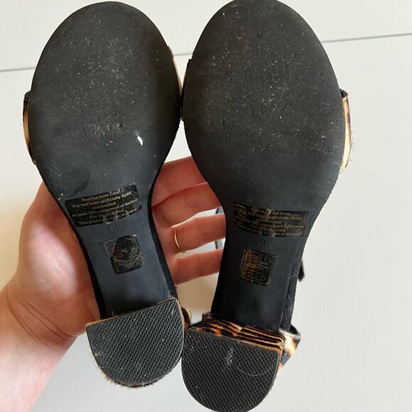 Jeffrey Campbell Lindsay Calf Hair Animal Print Heels - Picture 8 of 10